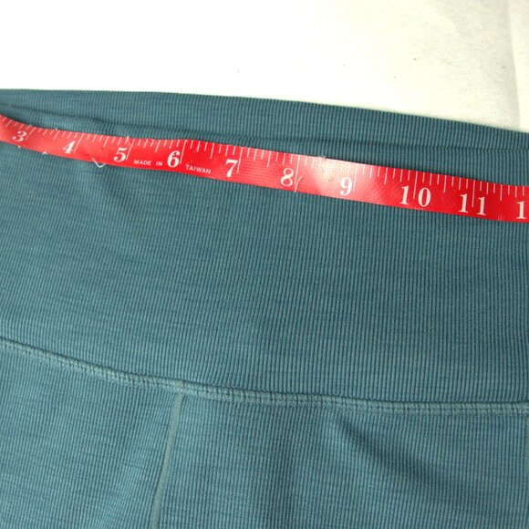 L Pocket Legging: High Waist Peacock Colored Small Ribbed Two Pockets - Picture 6 of 7